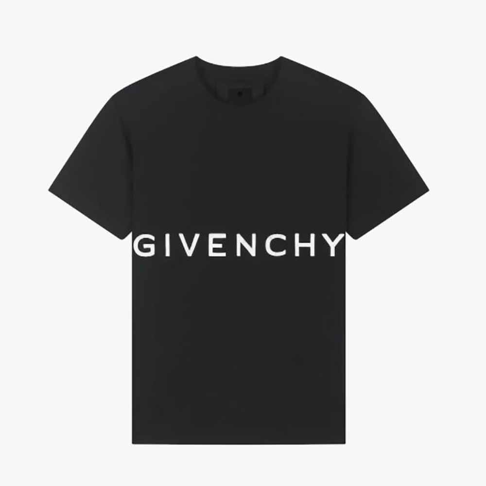 Givenchy Women GIVENCHY 4G Embroidered Oversized T-shirt-Black