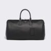 Prada Men Elegant Duffle Bag in Saffiano Leather Travel Bag-Black