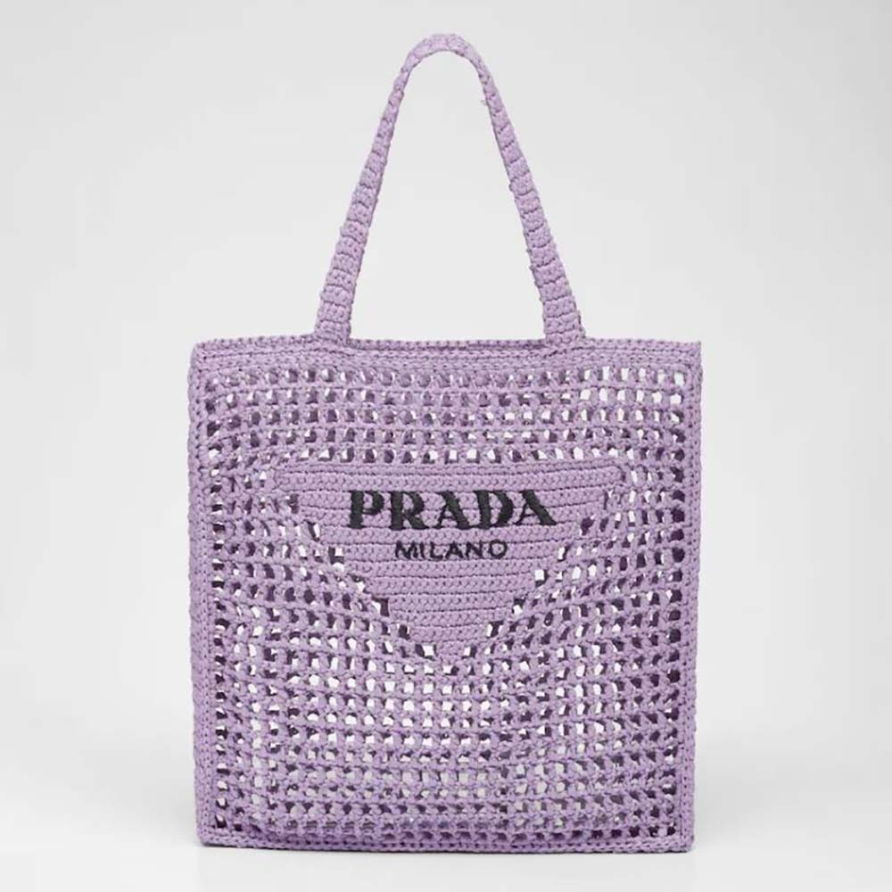 Prada raffia tote crochet weave aesthetic bag preorder, Luxury, Bags &  Wallets on Carousell