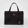 Prada Women Re-Edition 1995 Brushed-Leather Mini Handbag-Black