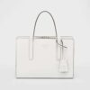 Prada Women Re-Edition 1995 Brushed-Leather Mini Handbag-White 11 Prada Women Re-Edition 1995 Brushed-Leather Mini Handbag-White