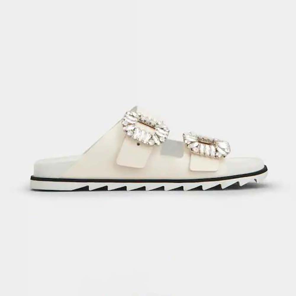 roger vivier white sandals