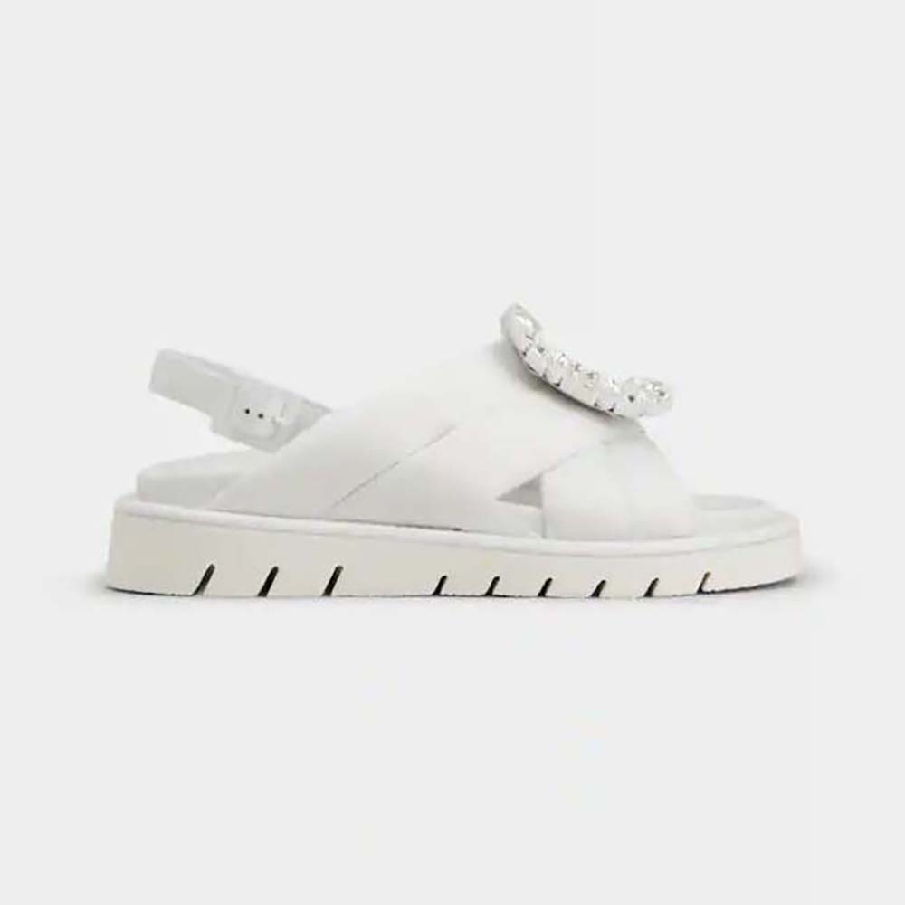 roger vivier white sandals