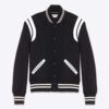 Saint Laurent YSL Women Saint Laurent Teddy Jacket in Wool-Black