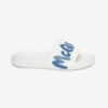 Alexander Mcqueen Unisex Mcqueen Graffiti Rubber Pool Slide in White