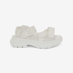 Alexander Mcqueen Women Tread Sandal in Ivory-White