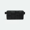 Bottega Veneta Women Belt Cassette Mini Intreccio Leather Belt Bag-Black