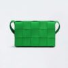 Bottega Veneta Women Cassette Intreccio Leather Cross-Body Bag-Green 11 Bottega Veneta Women Cassette Intreccio Leather Cross-Body Bag-Green
