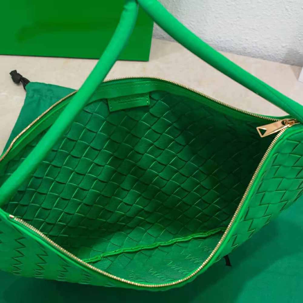 BOTTEGA-VENETA-Intrecciato-Leather-Shoulder-Bag-Green-115653 – dct