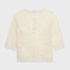 Celine Women Baja in Crocheted Cotton-Beige