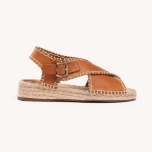 Chloe Women Lucinda Flat Espadrille-Brown