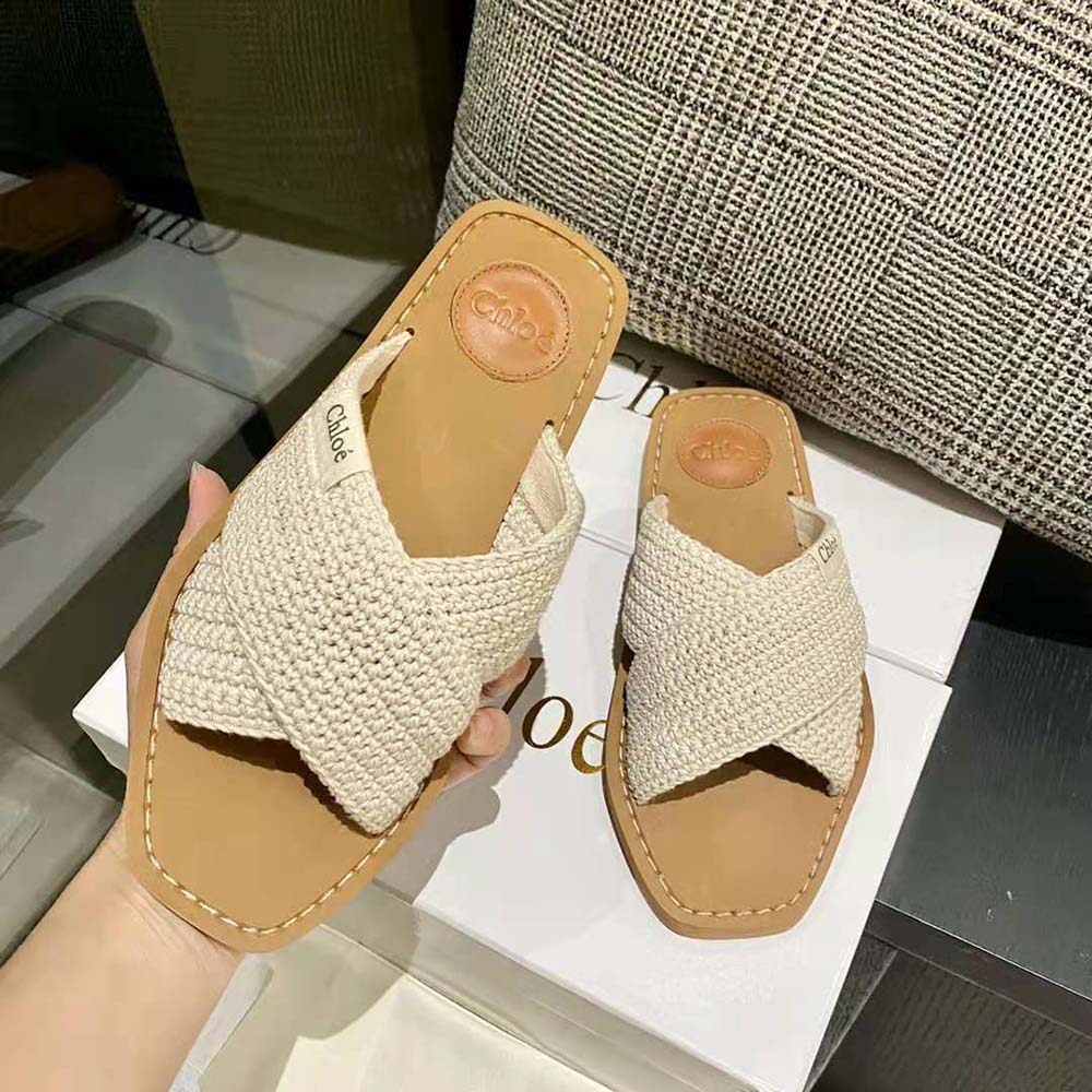 Chloe Women Woody Flat Mule-Beige 4 Chloe Women Woody Flat Mule-Beige - Image 4