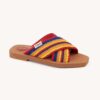 Chloe Women Woody Flat Mule-Yellow