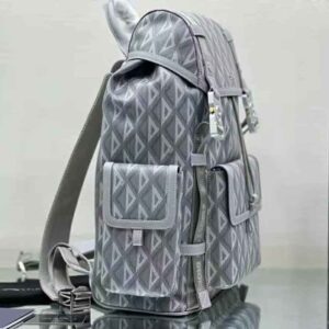 Dior Hit the Road Backpack Dior Gray CD Diamond Canvas and Smooth