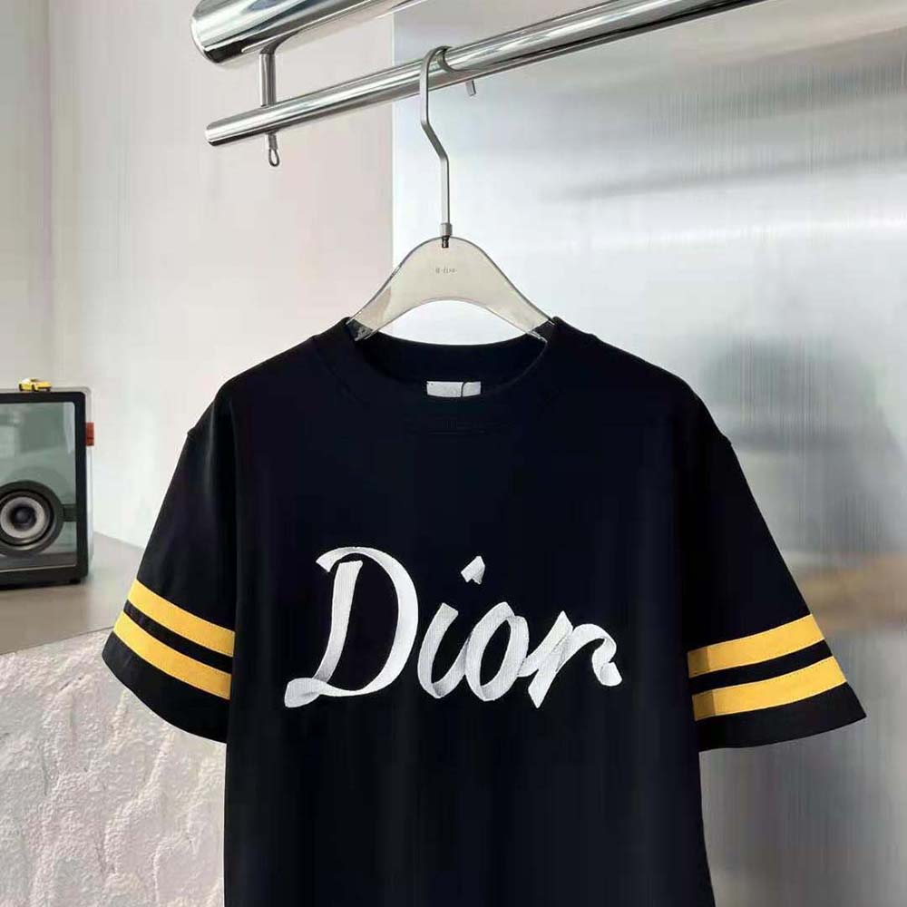 Christian Dior Couture Relaxed-Fit T-Shirt Black Organic Cotton