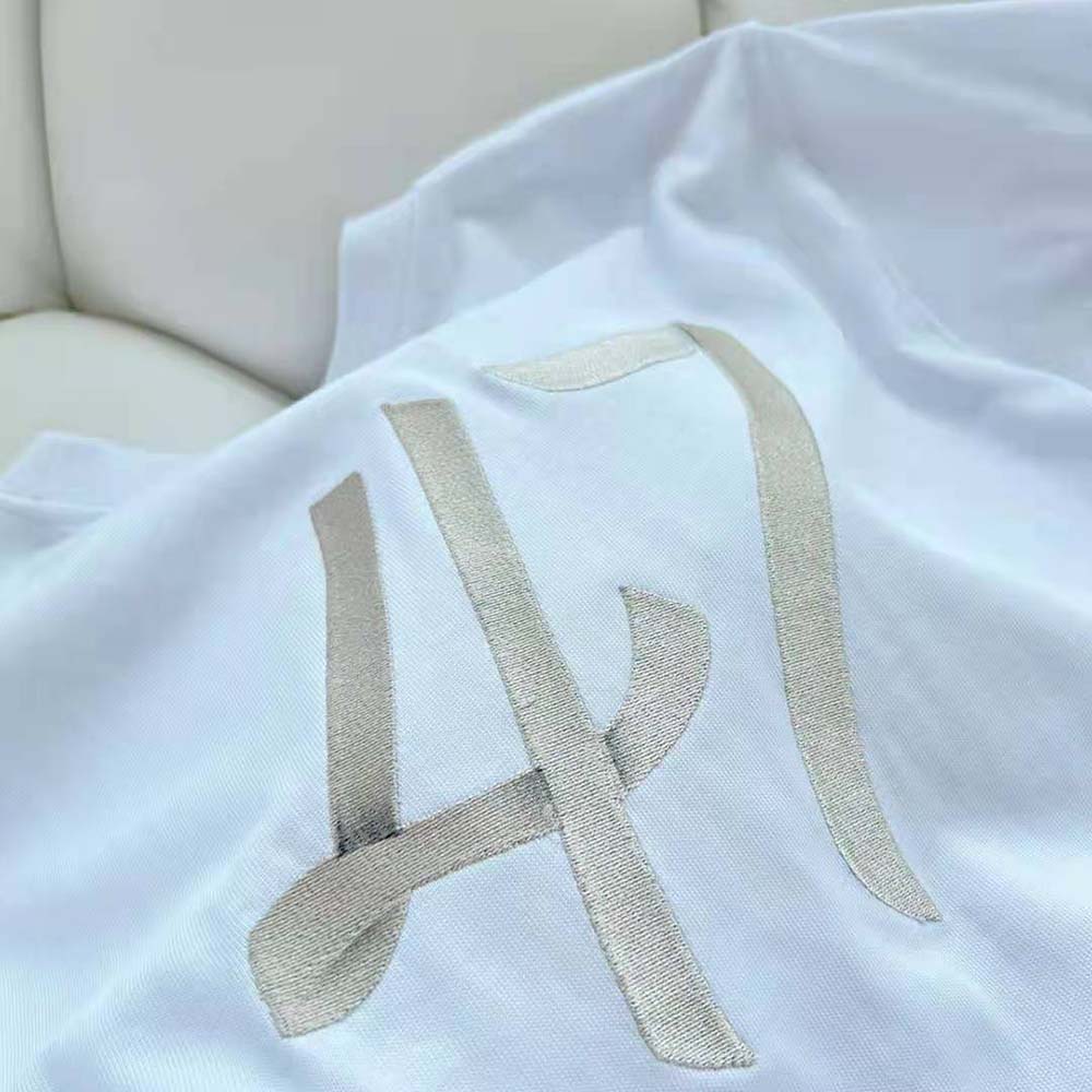 Dior Men Relaxed-Fit T-shirt White Organic Cotton Compact Jersey 7 Dior Men Relaxed-Fit T-shirt White Organic Cotton Compact Jersey - Image 7