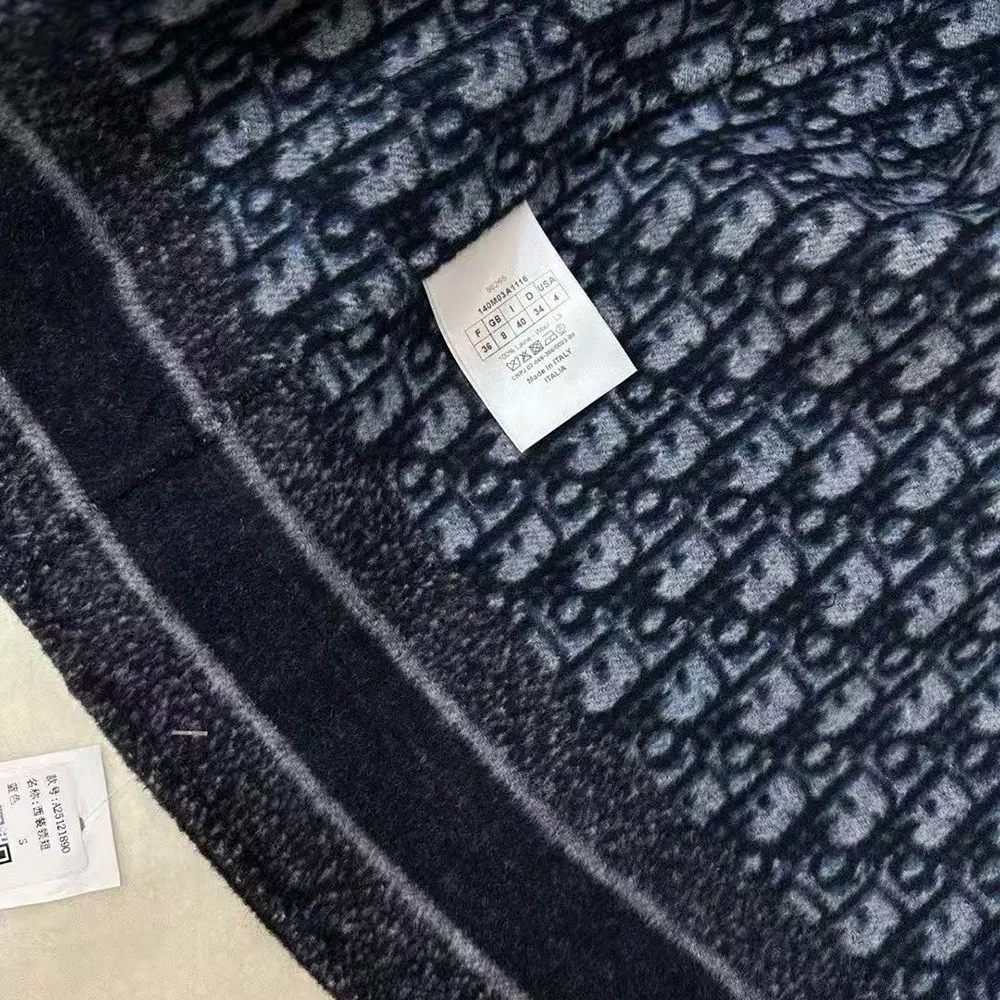 Dior Women Coat Blue Double-Sided Wool 9 Dior Women Coat Blue Double-Sided Wool - Image 9