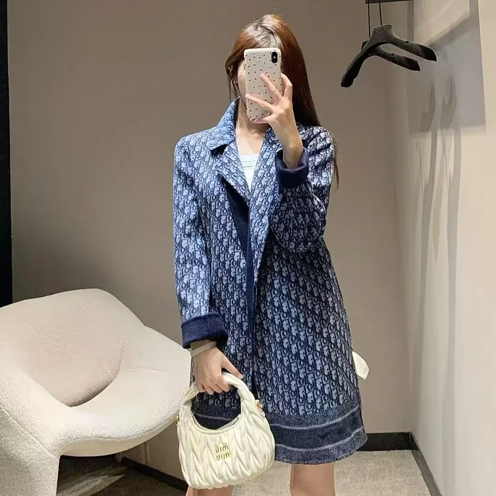 Dior Women Coat Blue Double-Sided Wool 12 Dior Women Coat Blue Double-Sided Wool - Image 12