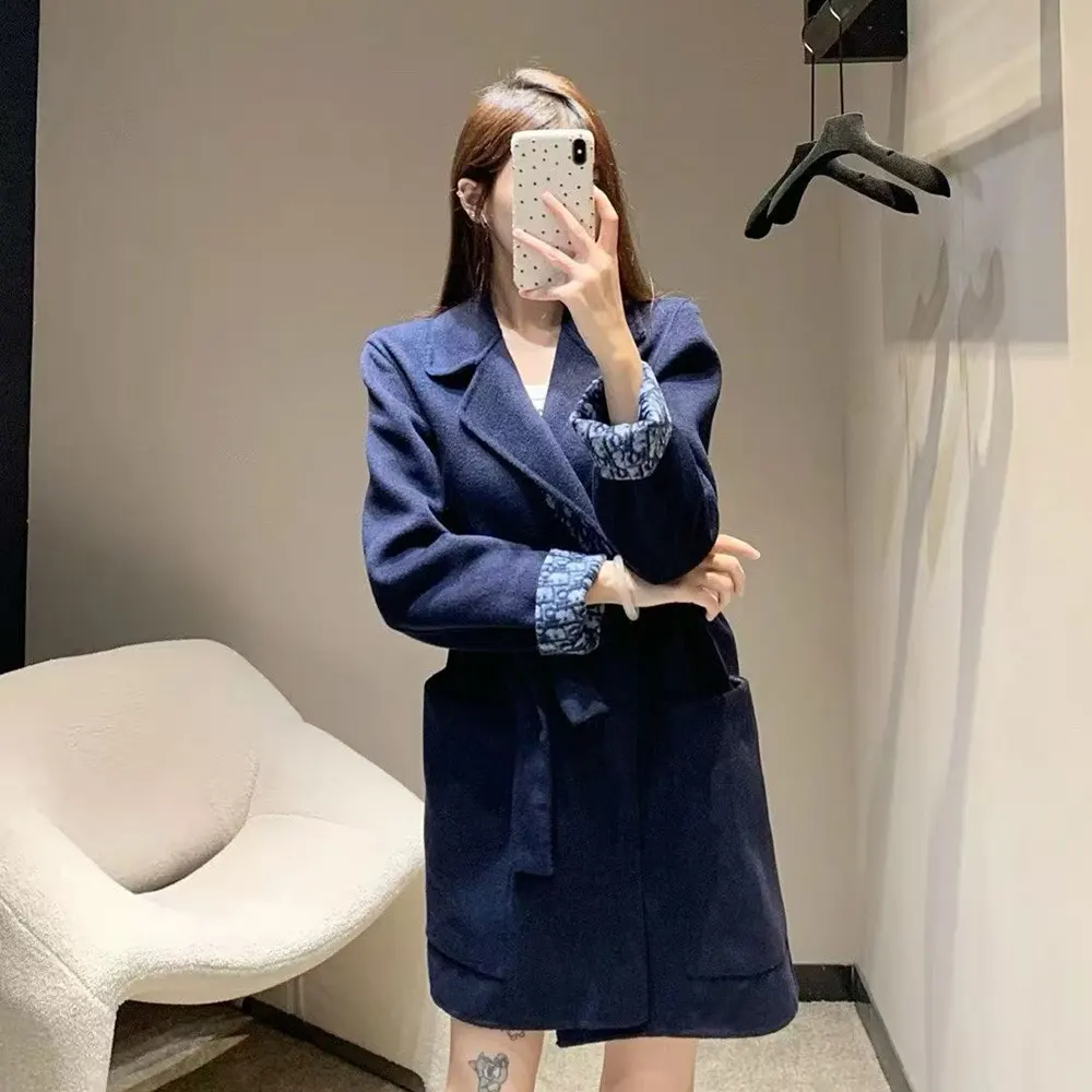 Dior Women Coat Blue Double-Sided Wool 13 Dior Women Coat Blue Double-Sided Wool - Image 13