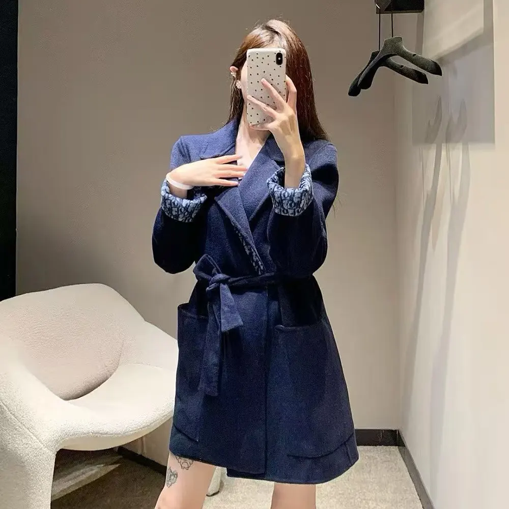 Dior Women Coat Blue Double-Sided Wool 14 Dior Women Coat Blue Double-Sided Wool - Image 14