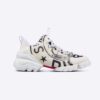 Dior Women D-Connect Sneaker White Technical Fabric with Dior Union Print