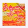 Dior Women D-Wood Square Scarf Multicolor Silk Twill