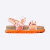 Dior Women Dioract Sandal White and Bright Orange Technical Mesh and Rubber 11 Dior Women Dioract Sandal White and Bright Orange Technical Mesh and Rubber
