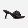 Dior Women Dio(r)evolution Heeled Slide Black Quilted Cannage Calfskin