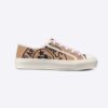 Dior Women Walk N Dior Sneaker Beige Jute Canvas Embroidered with Dior Union Motif
