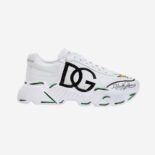 Dolce Gabbana D&G Unisex Calfskin Nappa Daymaster Sneakers-White