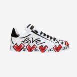 Dolce Gabbana D&G Unisex Limited Edition Portofino Sneakers-Red