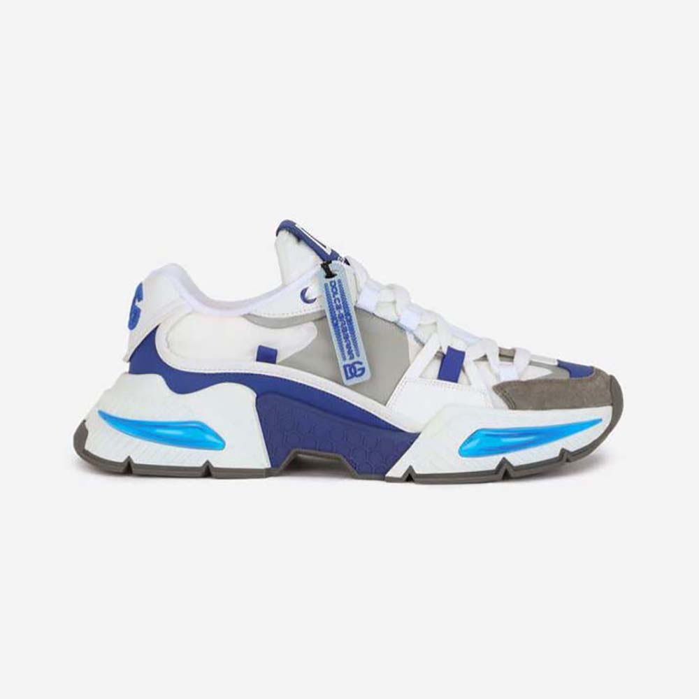 Dolce Gabbana D&G Unisex MixedMaterial Airmaster SneakersDark Green