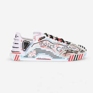 Dolce Gabbana D&G Unisex Mixed-Materials New York NS1 Slip-on Sneakers