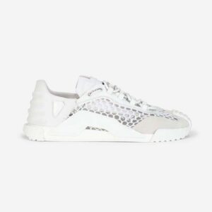 Dolce Gabbana D&G Women Mesh NS1 Slip-on Sneakers-White