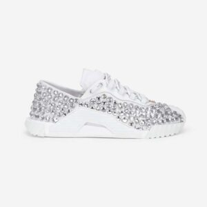 Dolce Gabbana D&G Women Mixed-Material NS1 Sneakers-White