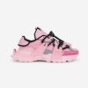 Dolce Gabbana D&G Women Mixed-Material Space Sneakers-Pink 11 Dolce Gabbana D&G Women Mixed-Material Space Sneakers-Pink
