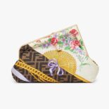 Fendi Women First Small Fendace Bag in Multicolor Silk Print