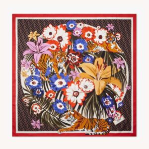 Fendi Women Flower Foulard Foulard from the Spring Festival Capsule Collection