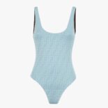 Fendi Women One-Piece Swimsuit Light Blue Lycra Swimsuit