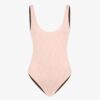 Fendi Women One-Piece Swimsuit Pink Lycra Swimsuit