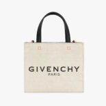Givenchy Women Mini G Tote Shopping Bag in Canvas-Beige