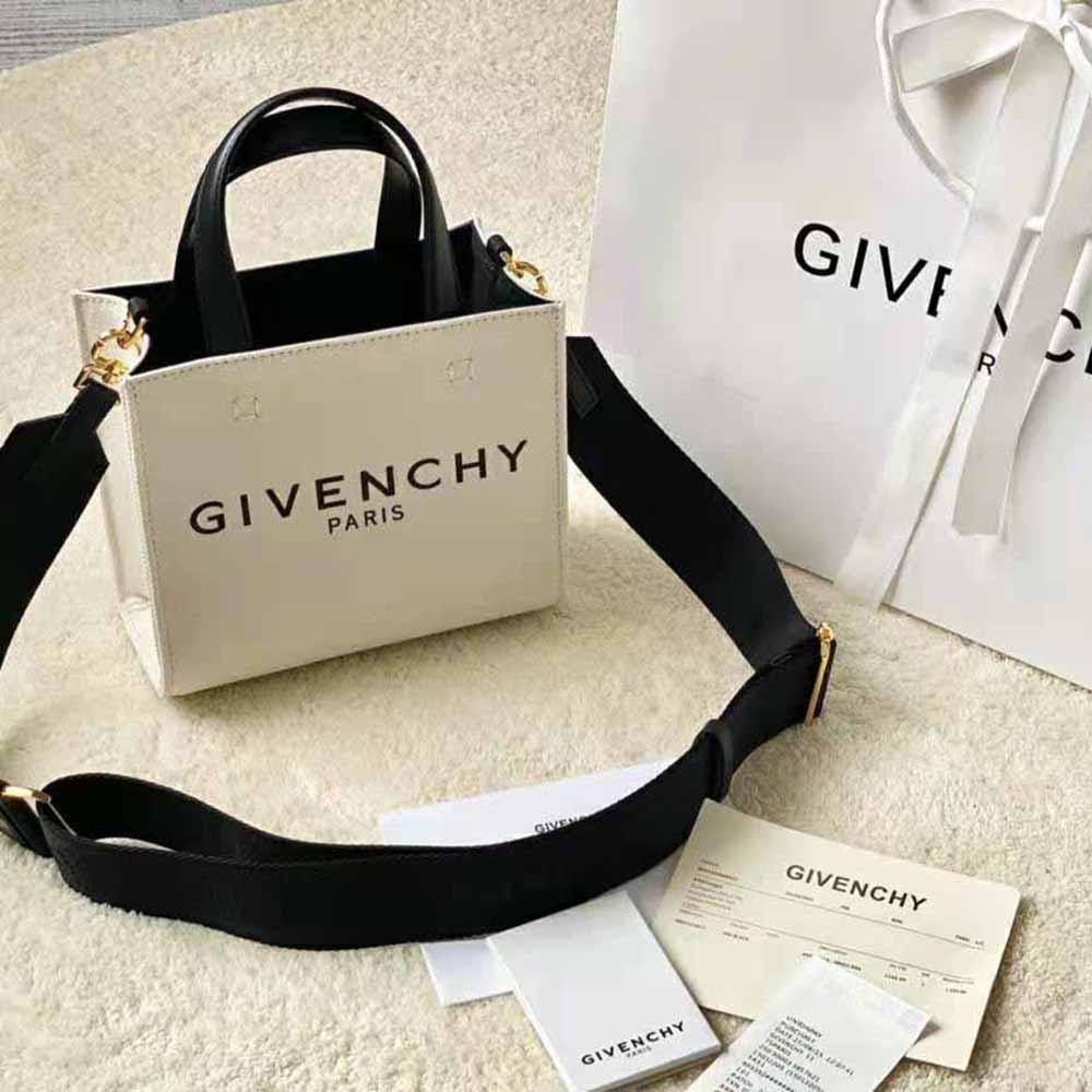 GIVENCHY Canvas Mini Floral Bond Shopper Tote Beige Multi | FASHIONPHILE