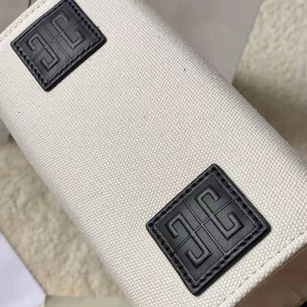 Givenchy Women Mini G Tote Shopping Bag in Canvas-Beige 7 Givenchy Women Mini G Tote Shopping Bag in Canvas-Beige - Image 7
