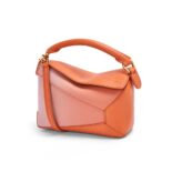 Loewe Women Mini Puzzle Edge Bag in Degrade Nappa Calfskin-Pink