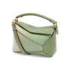 Loewe Women Small Puzzle Edge Bag in Degrade Nappa Calfskin-Green