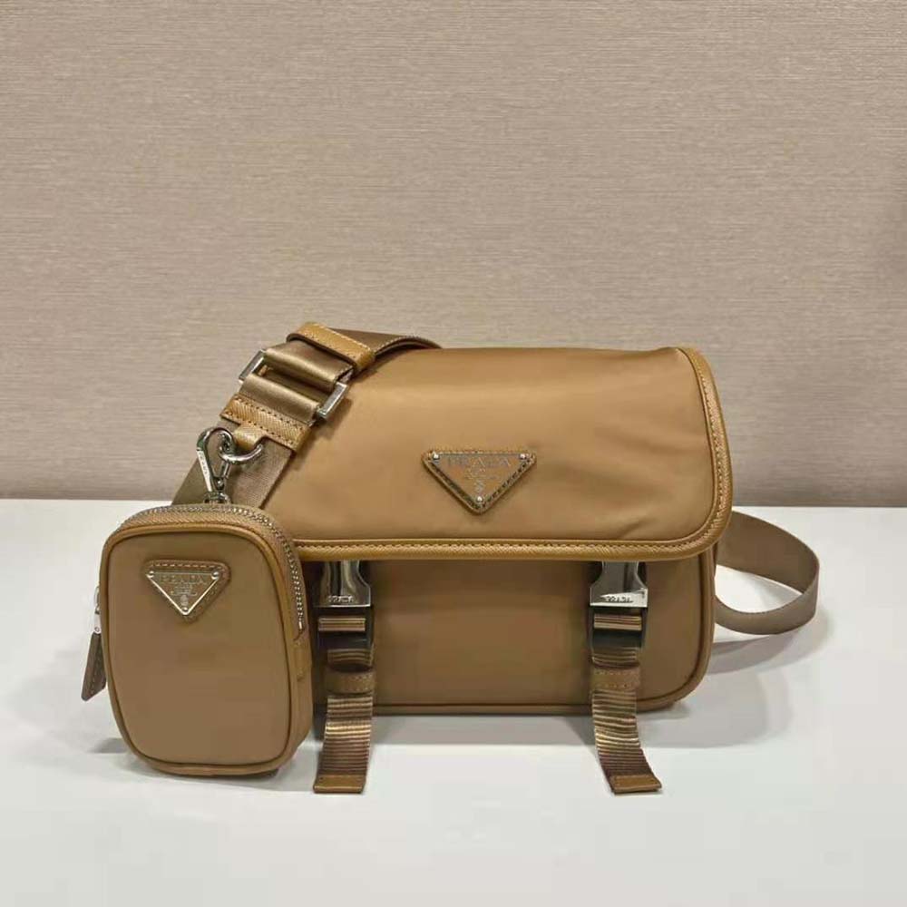 PRADA-Logo-Nylon-Leather-Crossbody-Chain-Shoulder-Bag-Brown-BT0779 –  dct-ep_vintage luxury Store