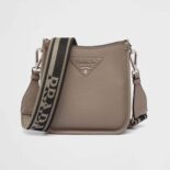Prada Women Leather Mini Shoulder Bag-Brown