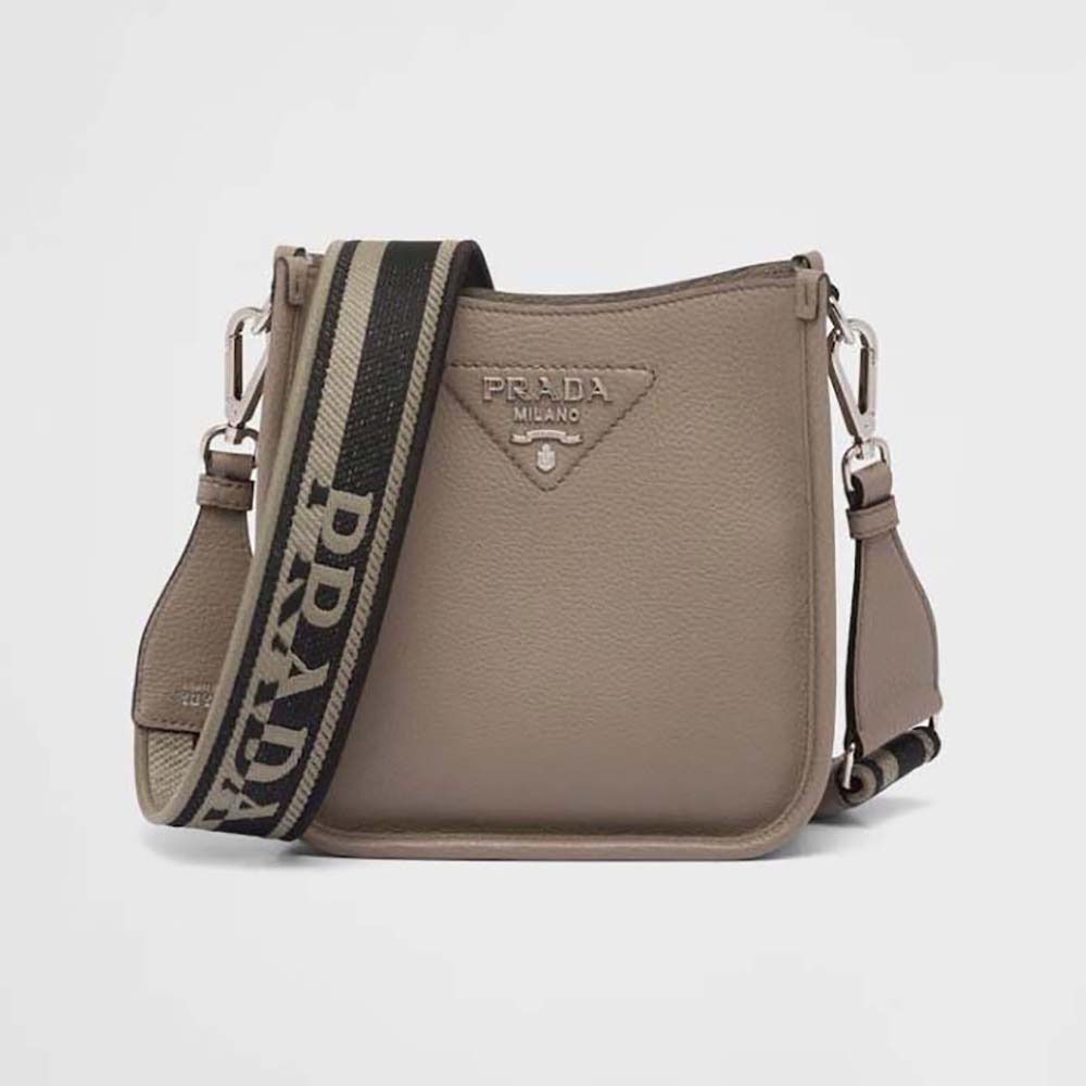 Prada 1Ba058 Brown Leather Shoulder Bag – I Want Women's Store 2