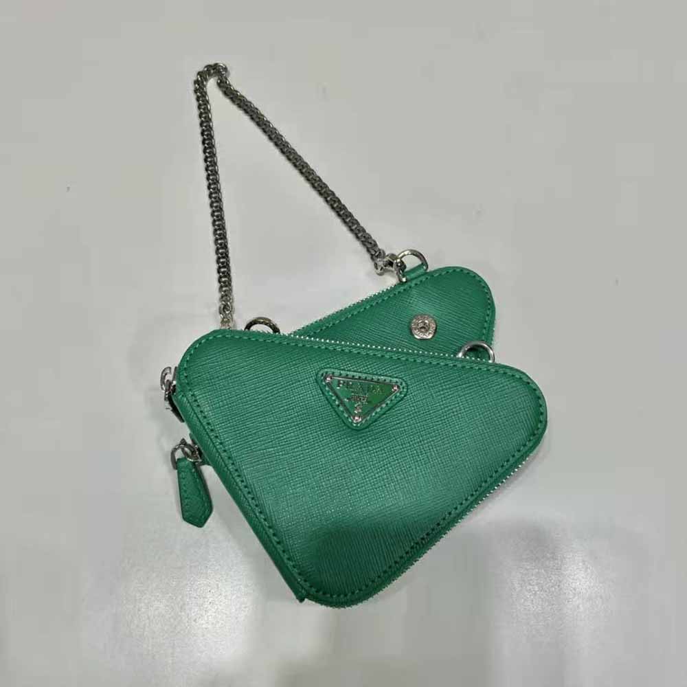 Prada Mint Green Nylon and Saffiano Leather Mini Bag – Moda Society