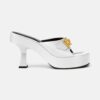 Versace Women Medusa Biggie Mules-White